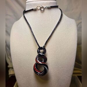 Artisan Glass Pendant Necklace